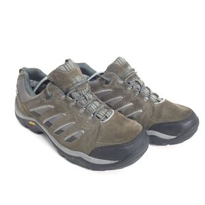 Karrimor Aspen Low Weathertite Suede Hiking Trail Olive Shoes Brown Gray US 9
